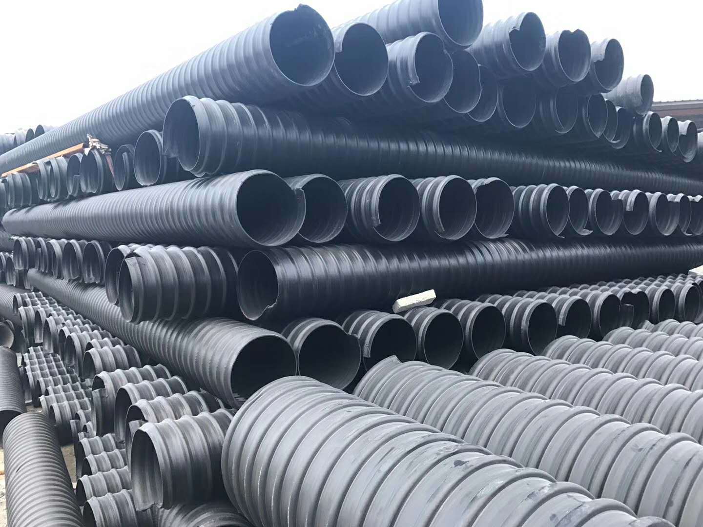 厂家直销 HDPE高密度聚乙烯缠绕结构壁增强耐用管（B型）克拉管