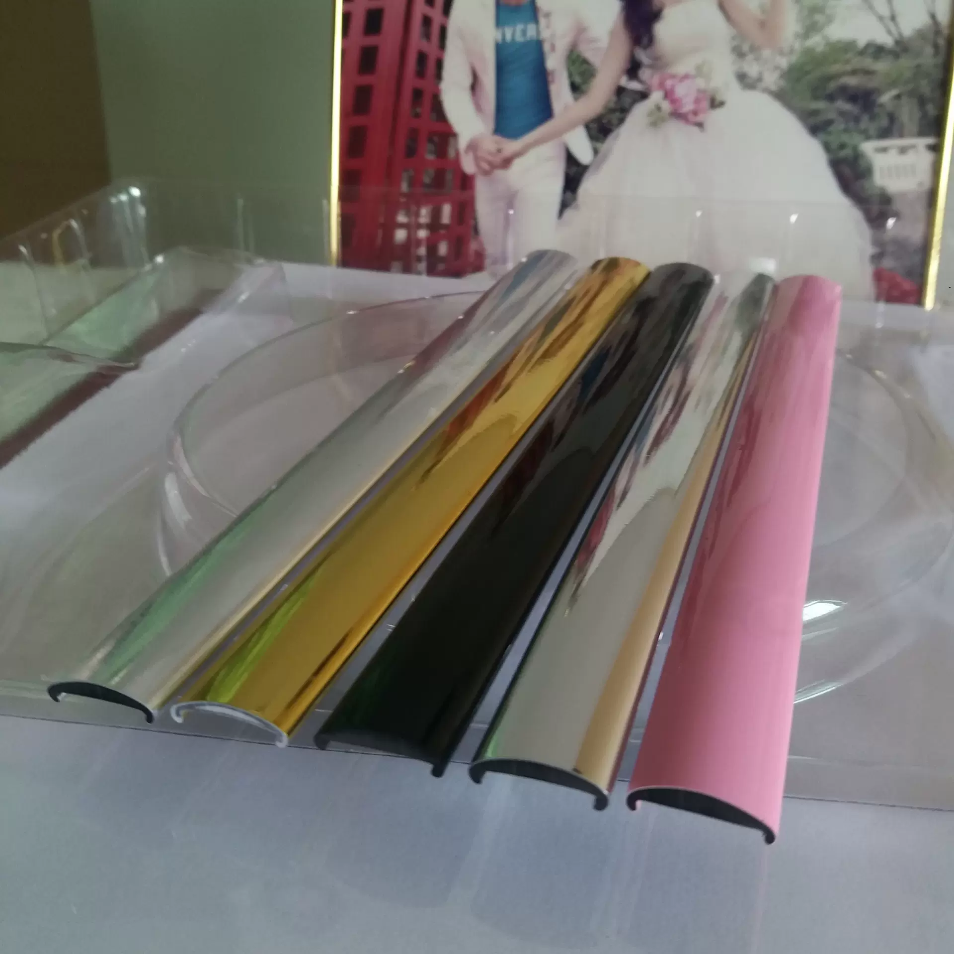 东莞挤塑工厂供应装饰条亮光线条u型封边条版画镜面包边 品质保障