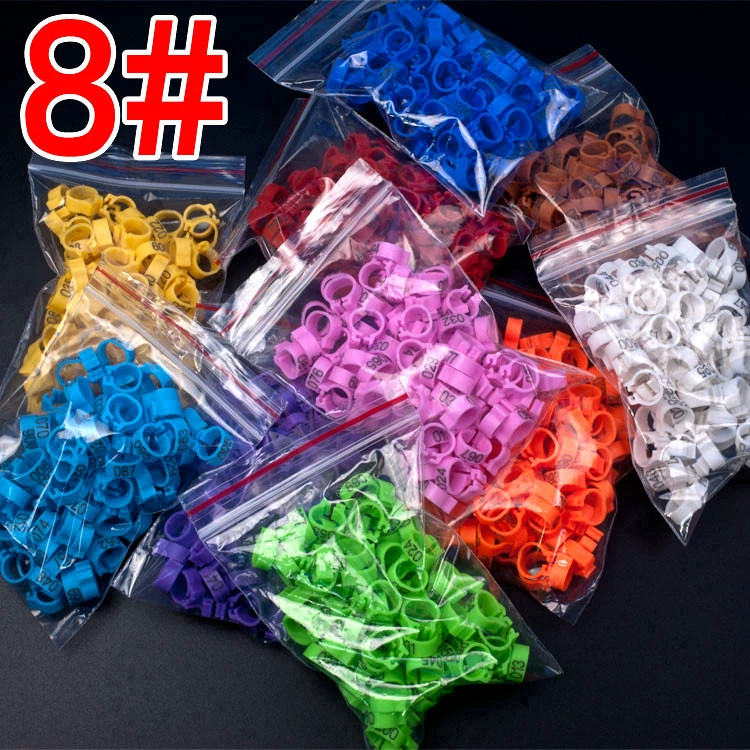 8 #-5 голубиный штык цифровое кольцо для лапки голубя принадлежности для птиц открытие идентификационного кольца Mark Ring 10 видов цветов опционально