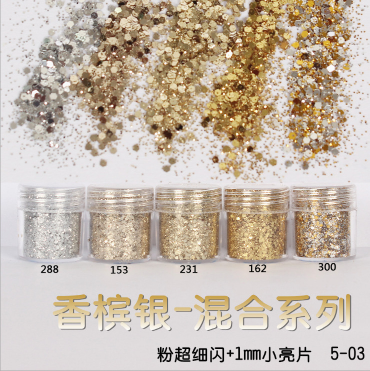 Nagel Glitzer Holografische Dekoration Flocken Glitzer DIY Nailart 3D Pailletten - Bild 28 von 28