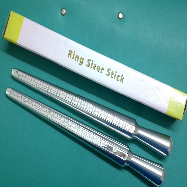 四面铝制戒指棒，四用戒指尺，四用戒指棒