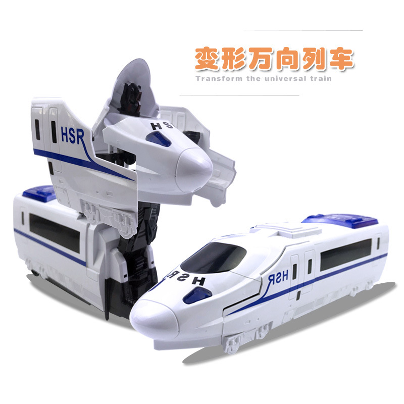 Harmony simulation EMU lighting music Electric universal High Speed ​​Rail Train Model Toys