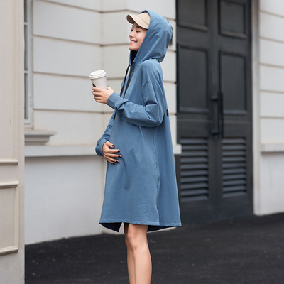 【YanxMa】2018秋季中長款孕婦衛衣新款韓版孕婦裝寬松上衣yx219