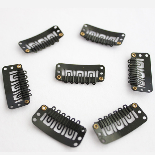 Hair extension clip U-shaped clip hair extension supplies hair extension clip clip 3.2cm, black wig bb clip
