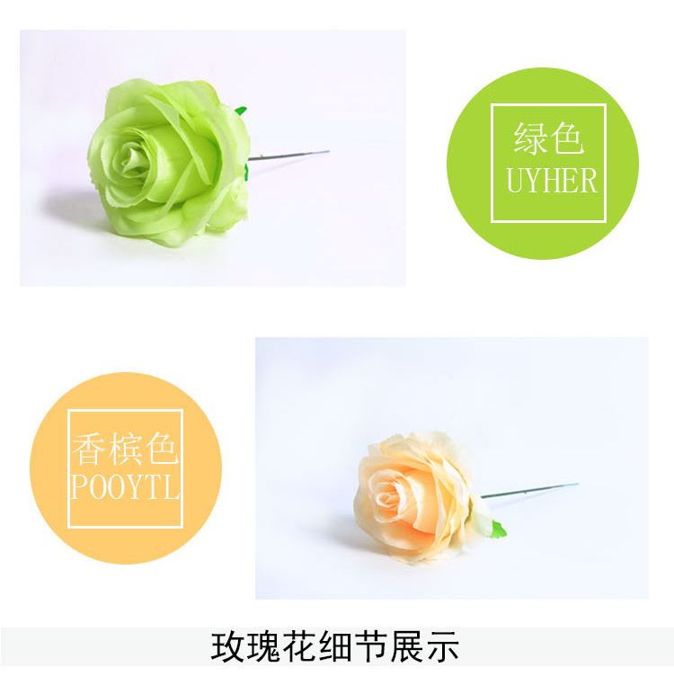 Artificial rose flowers, artificial flower heads, artificial flower wholesale, DIY small flower buds, wedding flower wall flower arrangement detail image 7