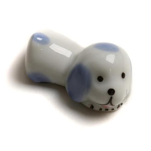 Japanese-style dog-shaped chopstick rest, personalized ceramic chopstick holder, restaurant and hotel supplies