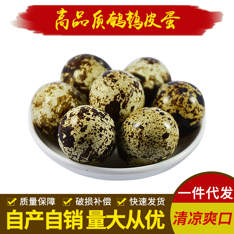 农家散养新鲜生鹌鹑皮蛋生鹌鹑变蛋简装18枚鹌鹑小皮蛋松花蛋批发