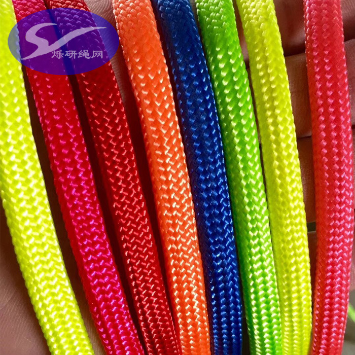 儿童拓展训练游乐设施彩虹网编织绳蜂窝网绳32锭圆绳