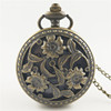 Bronze retro quartz big pocket watch suitable for men and women