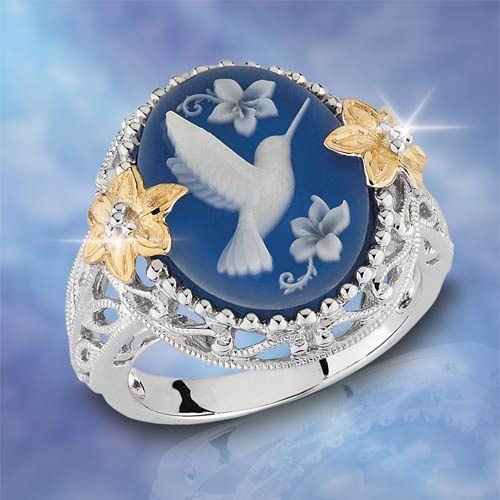 Nano Reflection Bird Ring Peace Dove Ring Jewelry Ring display picture 1
