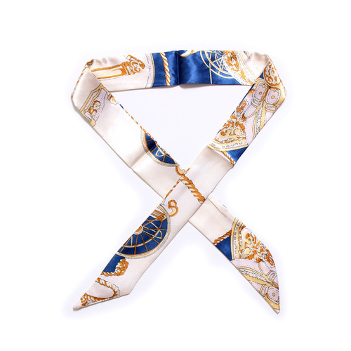 Manufacturer's classic slender tie bag handle silk scarf small ribbon decorative scarf bag belt ladies scarf
