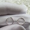 Small earrings suitable for men and women, silver 925 sample