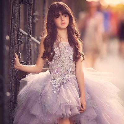 2021 new girl flower girl wedding dress...