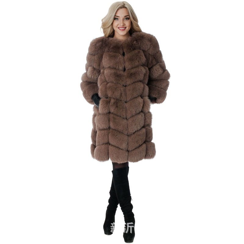 2018 Autumn and winter new pattern Imitation Fox leather and fur coat have more cash than can be accounted for Fur coat