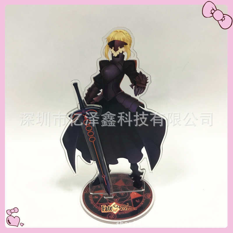 厂家定做双面彩印亚克力立牌 透明卡通创意动漫立座 柯式钥匙扣立