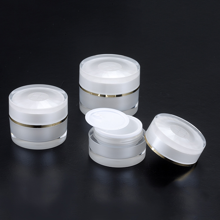 亚克力圆柱膏霜瓶 50g面霜瓶 30克 圆形膏霜瓶 护肤品瓶子塑料