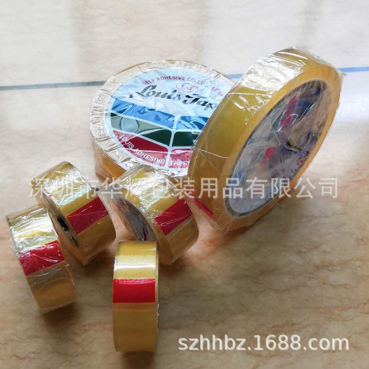 供应易撕玻璃纸材质乐时贴LOUIS文具胶纸易撕胶带