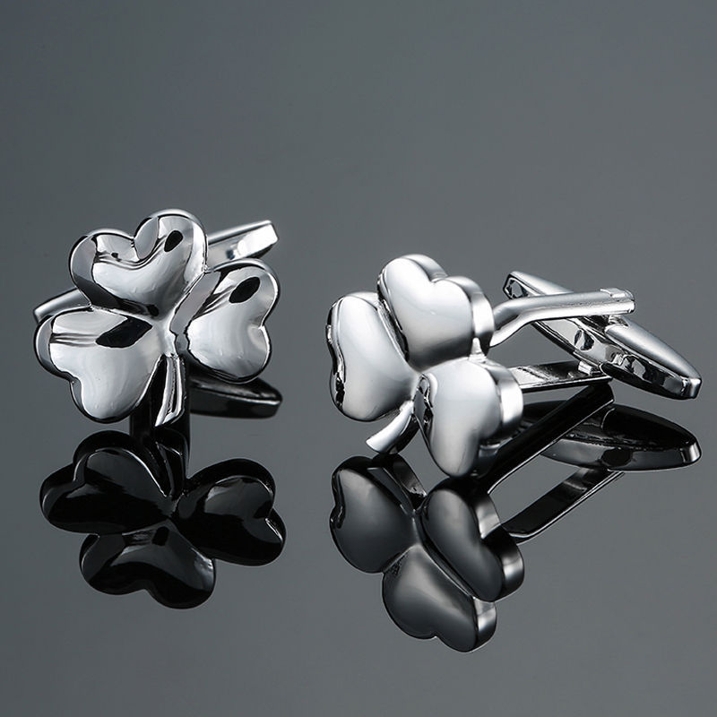 17g Weight Cufflinks Classification 1 Pair Quantity Anniversary, Business Occasion Copper Material Leaf, Flower Pattern Unisex Gender Plating Design Simple Style Style 1 Pair Simple Style Leaf Flower Copper Plating Unisex Cufflinks 1