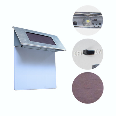 amazon跨境太阳能数字门牌灯4LED家用楼道墙壁庭院灯号码灯指示灯