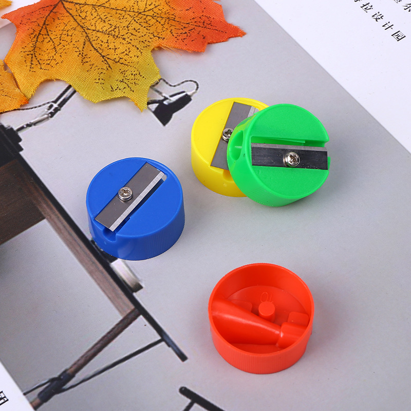 Fashion Simple Round Mini Pencil Sharpener 1 Piece display picture 1