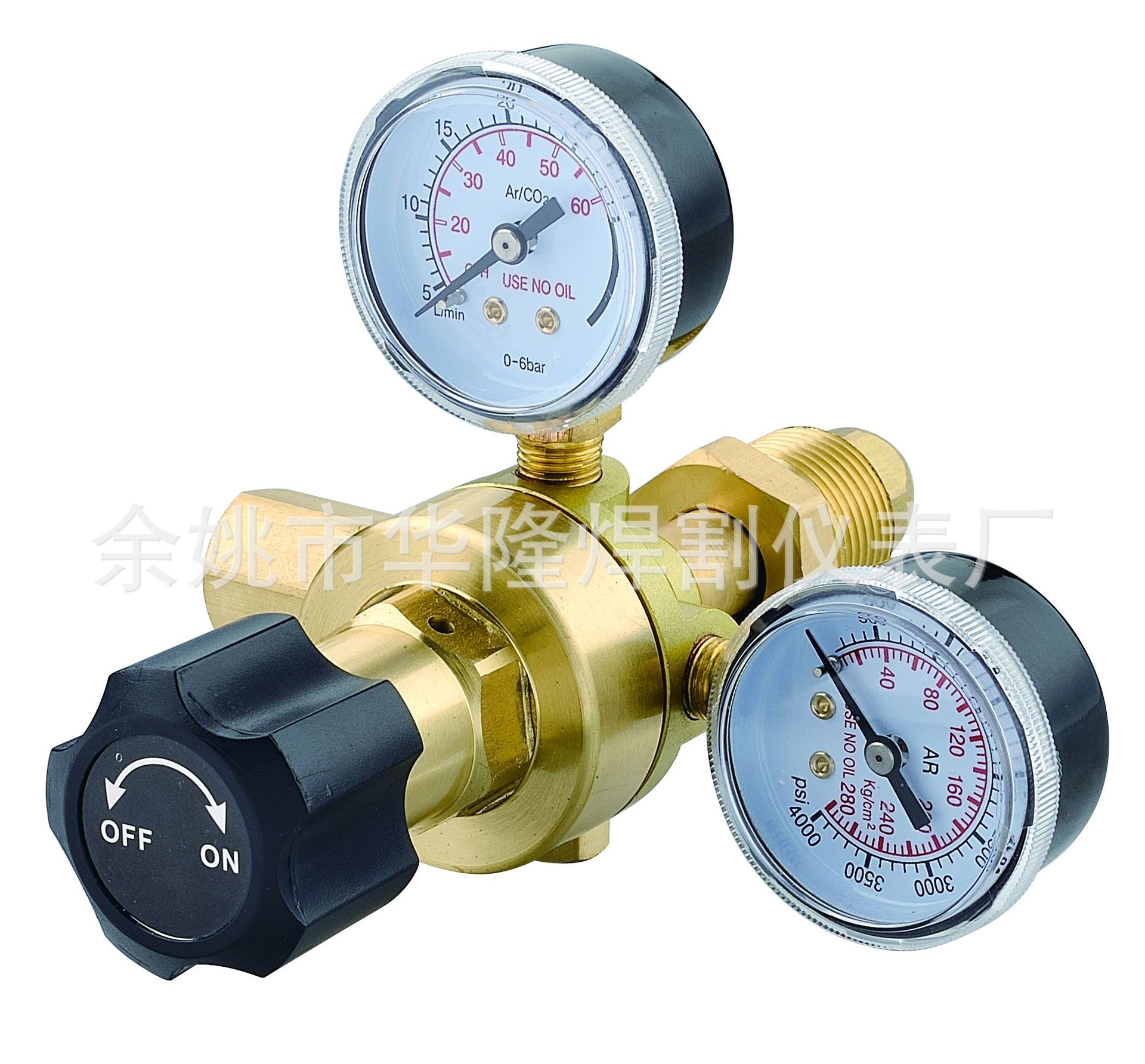 双表头全铜氩气减压器CO2减压器