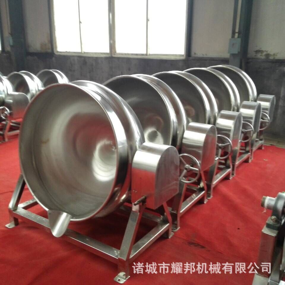 可倾蒸气夹层锅 立式夹层锅 肉制品蒸煮不锈钢夹层锅厂家