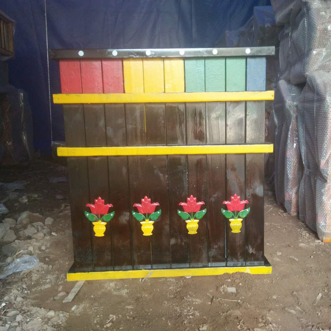 垃圾桶 戶外分類防腐木壓縮