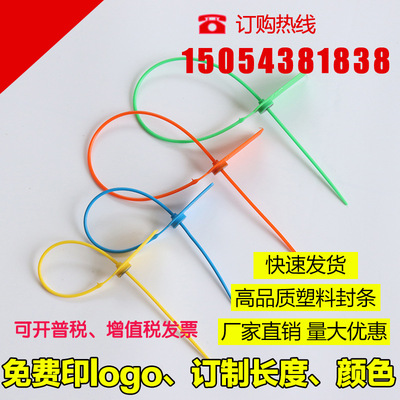 壹次性塑料封條封扣 施封鎖 煤炭物流集裝箱生産 塑料鉛封紮帶