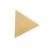 Minimalistic matte metal triangle, small hairgrip, bangs, simple and elegant design