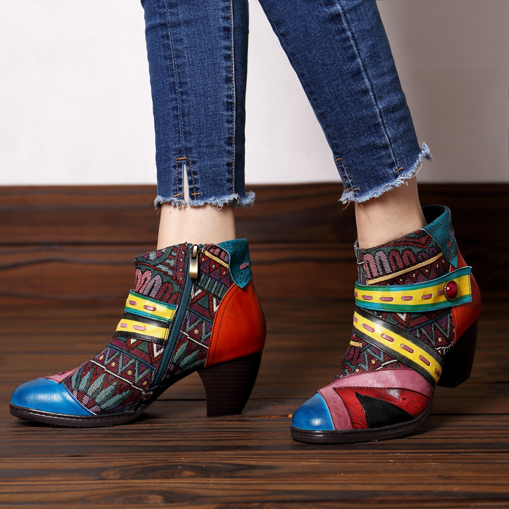 Bottes femme en En cuir - Ref 3354816 Image 8