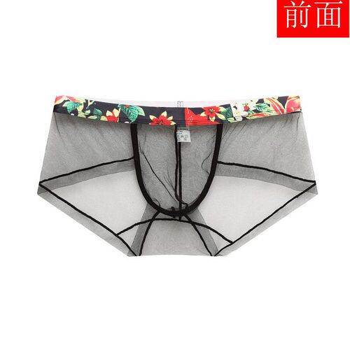 Search the same men's underwear, sexy retro mesh, thin and see-through men's underwear, low-waist transparent gay sexy briefs