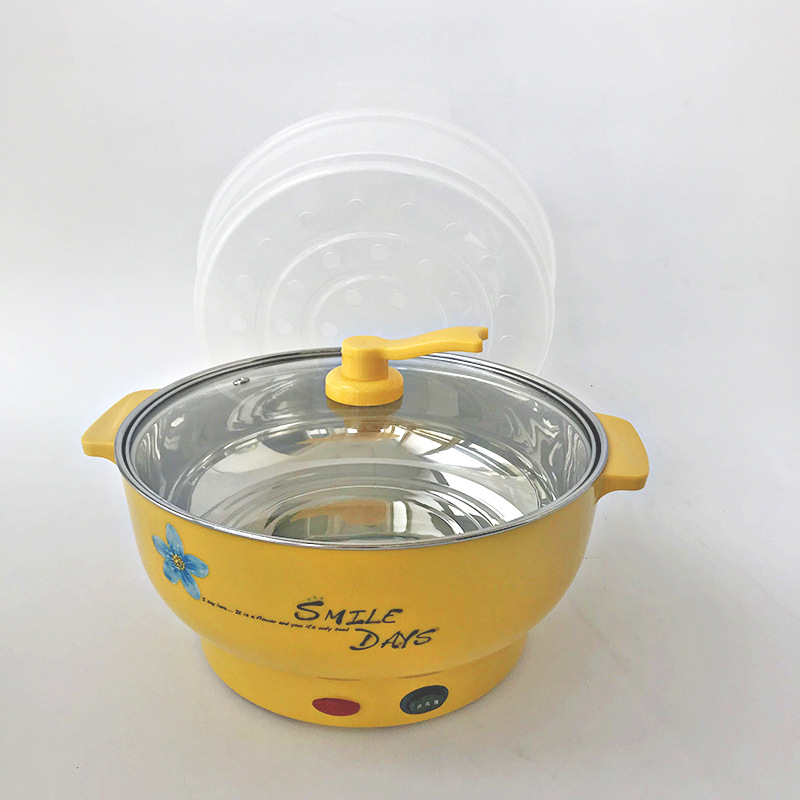 清仓处理诺雅思炫彩防烫蒸煮小火锅炖锅电蒸锅学生迷你锅|ms