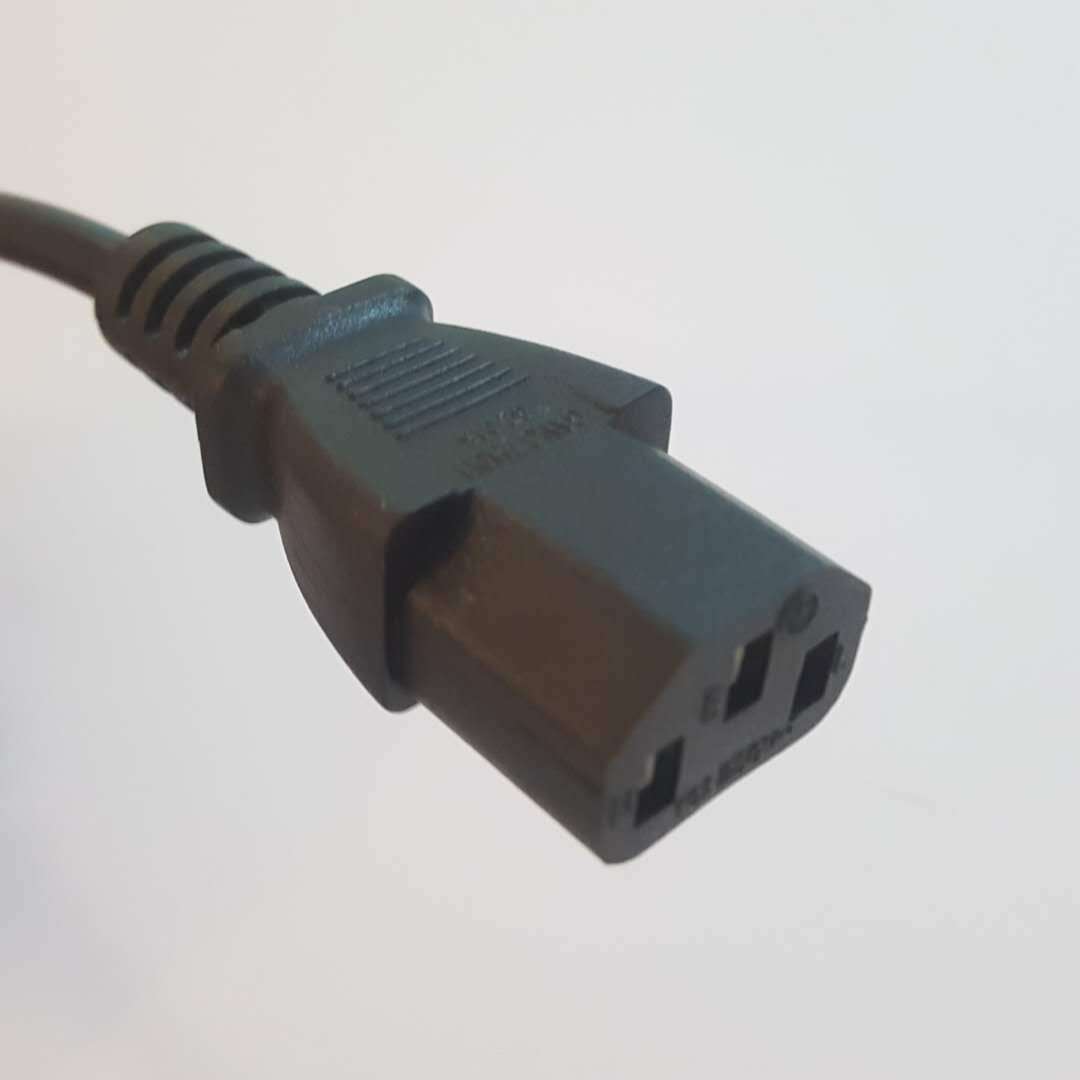 2极方尾 暖水袋充电线 2芯电源线 方形插头线 品字尾适配器电源线