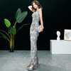 Evening Dress Banquet Noble Long Fishtail Evening Dress Sequins