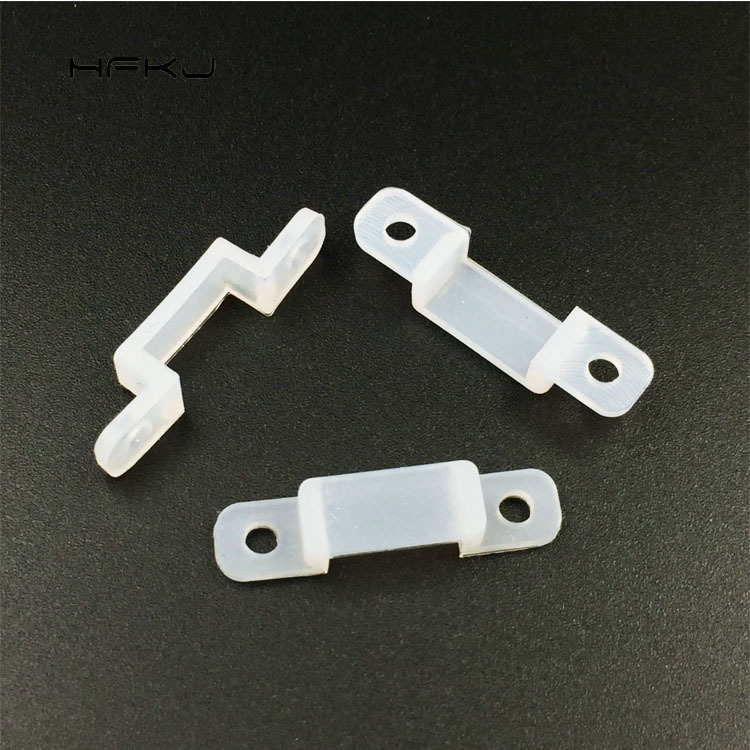 厂家直销LED软灯条硅胶卡子5050 10mm宽灯带固定卡子3528 8mm卡扣|ms