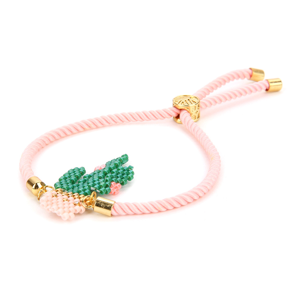 Miyuki Bead Hand Woven Bracelet Mexican Cactus Milano Rope Wholesales Yiwu display picture 3