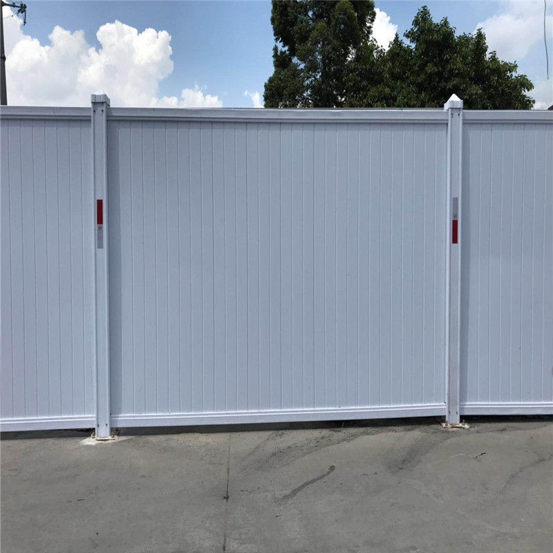 批发pvc施工围挡新型彩钢围挡，地铁城市施工pvc塑钢临围挡现货