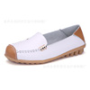 White shoes for leisure for mother, footwear, comfortable non-slip nurse uniform, genuine leather, plus size