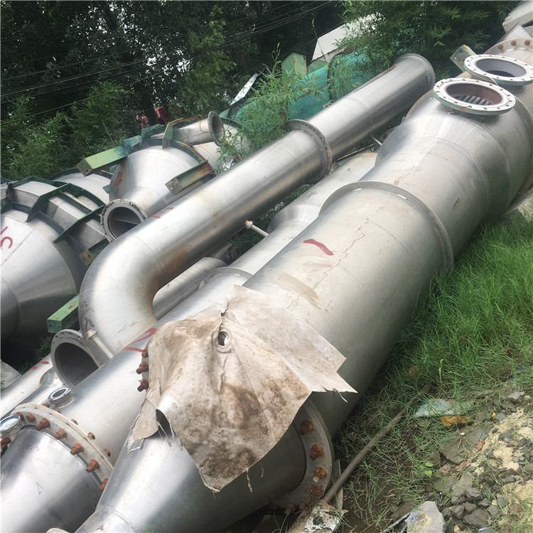 有售二手1200L/h双效降膜蒸发器 不锈钢304材质1吨2吨降膜蒸发器