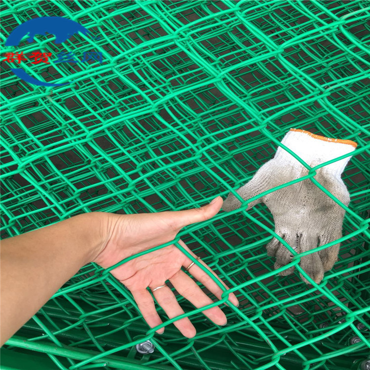钩花网勾网热度锌圈鸡鸭牛羊鹿包胶塑绿色拉伸网圈地围山网