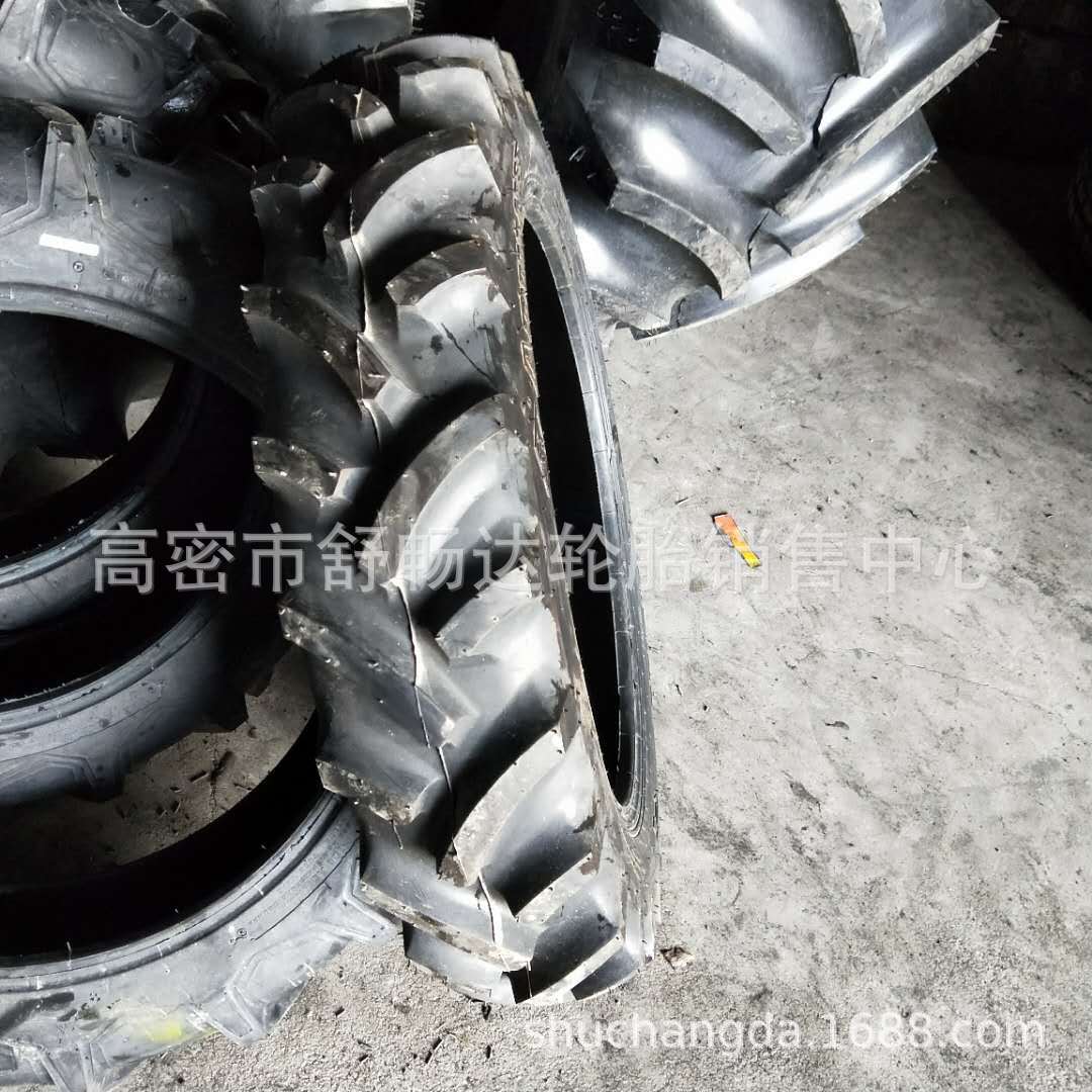 现货供应 农用轮胎 8.3-24 拖拉机轮胎含钢圈人字旱田轮胎