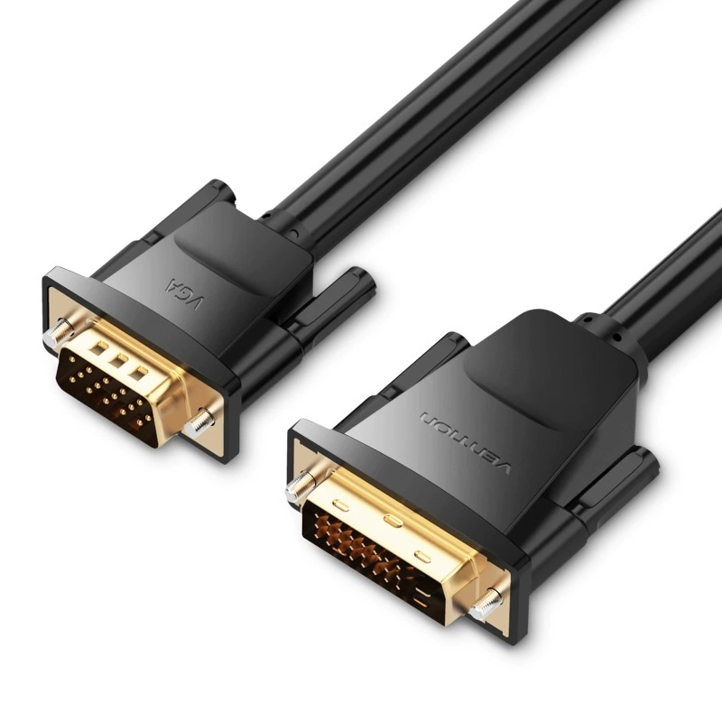 Weixun DVI to VGA cable 24+1 HD rotor computer graphics card display interface conversion VGA to DVI