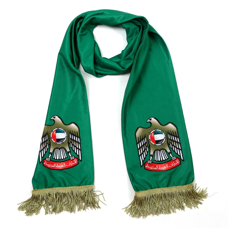 Производитель из Иу: полиэстеровый шарф с принтом, возможна индивидуальная печать сатином, двусторонний рекламный шарф для чирлидинга