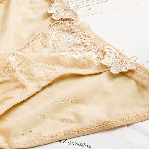 219 sexy lace underwear for women, mid-waist butt lift, breathable, sexy pure cotton crotch temptation women's briefs