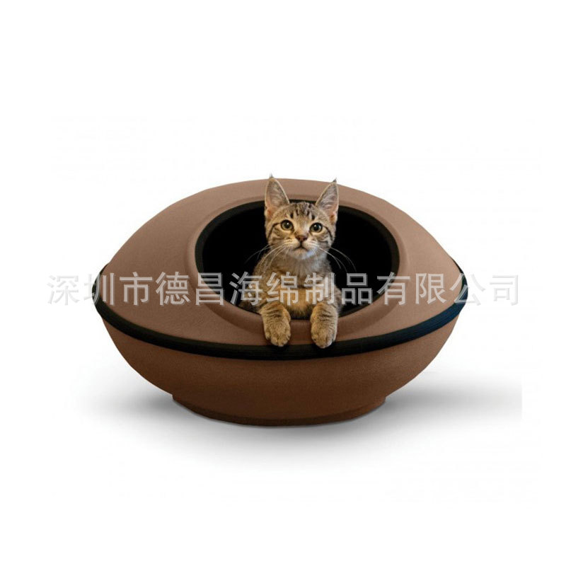 壁挂式猫窝 EVA热压 月亮形猫窝 挂式EVA泡棉猫跳台吊床