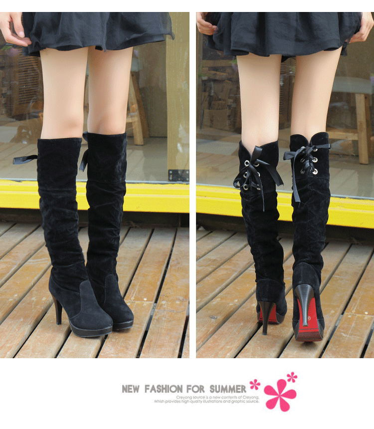 Bottes femme en PU artificiel - Ref 3354883 Image 23