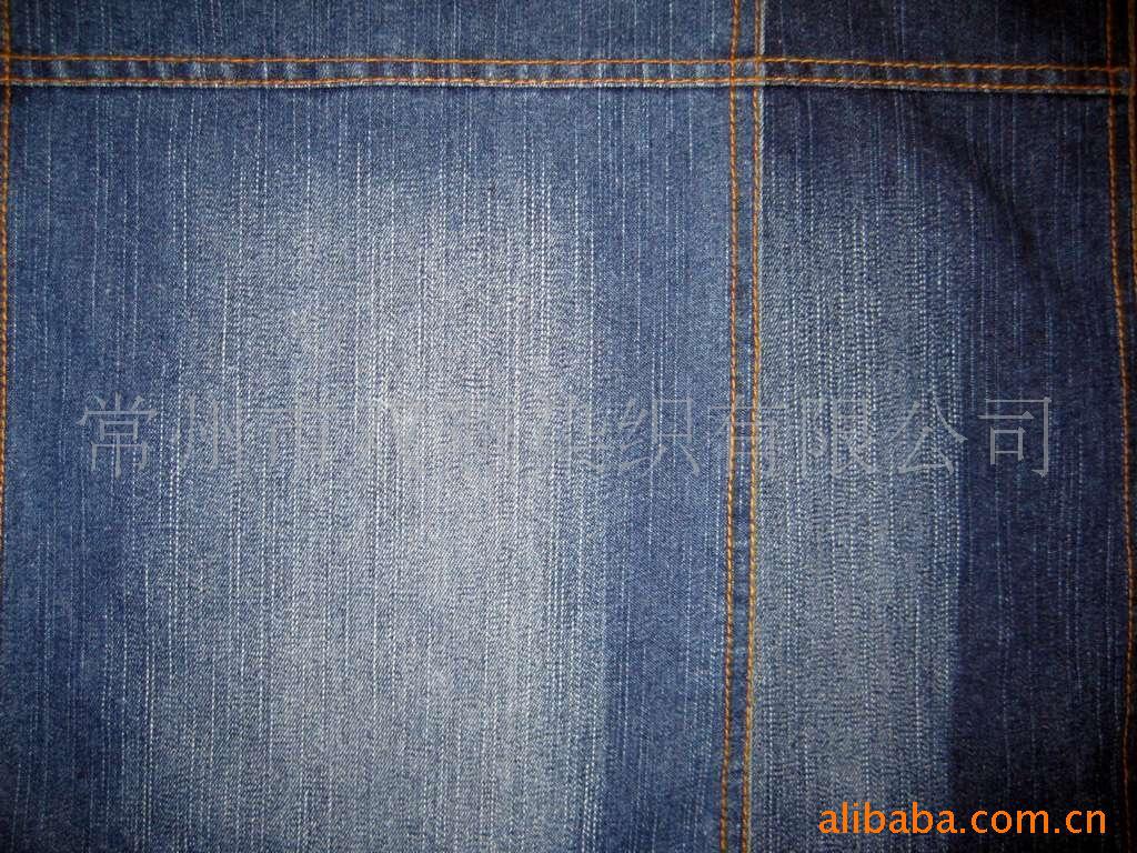 【厂家直销】SY-134经典款特深蓝CVC竹节牛仔布，百搭款牛仔面料