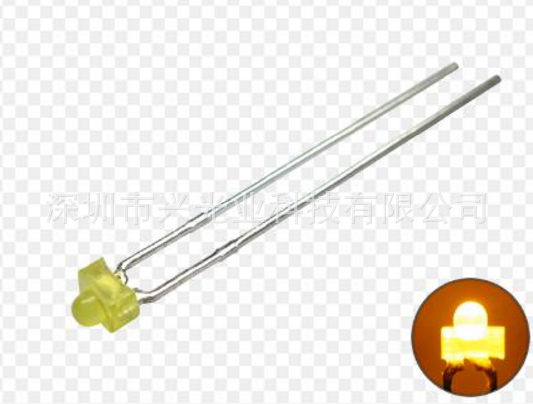 L-1060YD kingbright LED 1.8mm 小蝴蝶灯 黄发黄 高亮LED 指示灯