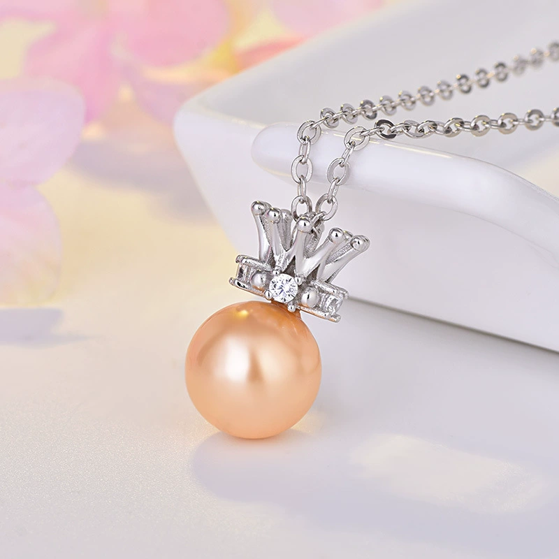 Класс pendant, ожерелье, цирконий из жемчига, каменная инlay, цепочка для ключевого мешка, свитер, серебряная замок, оптовая