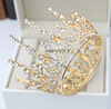 Golden hair accessory for bride, crown for princess, wedding dress, accessories, new collection, wholesale